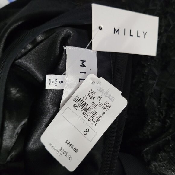 Milly Sheer Racerback Top and Sequined Skirt Party Dress in Black - Picture 7 of 7